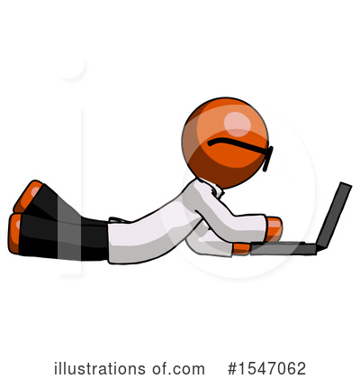 Royalty-Free (RF) Orange Design Mascot Clipart Illustration by Leo Blanchette - Stock Sample #1547062