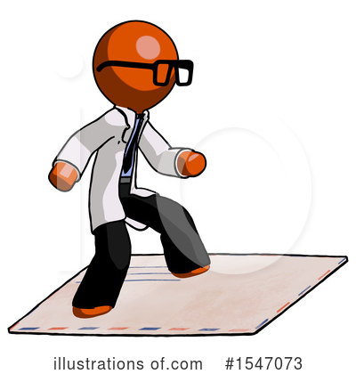 Royalty-Free (RF) Orange Design Mascot Clipart Illustration by Leo Blanchette - Stock Sample #1547073