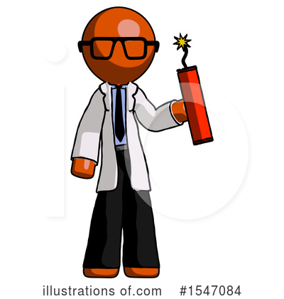 Royalty-Free (RF) Orange Design Mascot Clipart Illustration by Leo Blanchette - Stock Sample #1547084