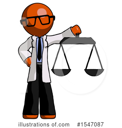 Royalty-Free (RF) Orange Design Mascot Clipart Illustration by Leo Blanchette - Stock Sample #1547087