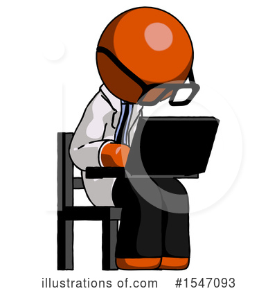 Royalty-Free (RF) Orange Design Mascot Clipart Illustration by Leo Blanchette - Stock Sample #1547093