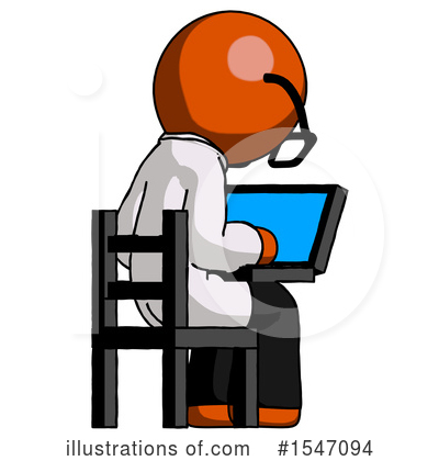 Royalty-Free (RF) Orange Design Mascot Clipart Illustration by Leo Blanchette - Stock Sample #1547094