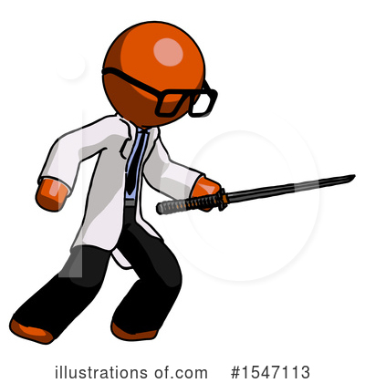 Royalty-Free (RF) Orange Design Mascot Clipart Illustration by Leo Blanchette - Stock Sample #1547113