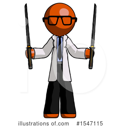 Royalty-Free (RF) Orange Design Mascot Clipart Illustration by Leo Blanchette - Stock Sample #1547115