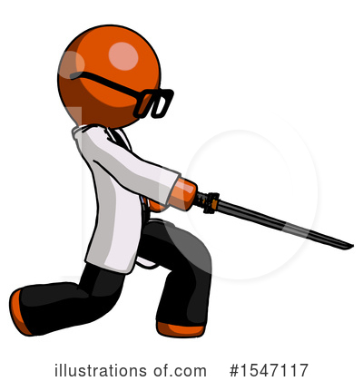 Royalty-Free (RF) Orange Design Mascot Clipart Illustration by Leo Blanchette - Stock Sample #1547117