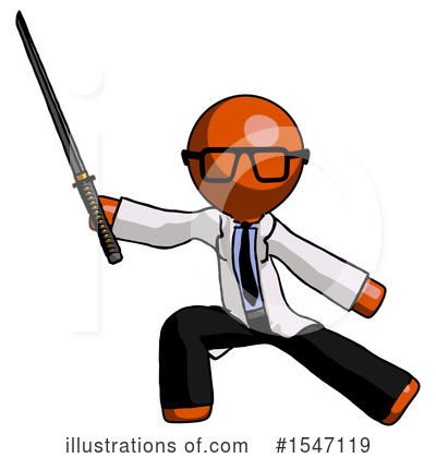 Royalty-Free (RF) Orange Design Mascot Clipart Illustration by Leo Blanchette - Stock Sample #1547119
