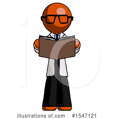 Royalty-Free (RF) Orange Design Mascot Clipart Illustration by Leo Blanchette - Stock Sample #1547121