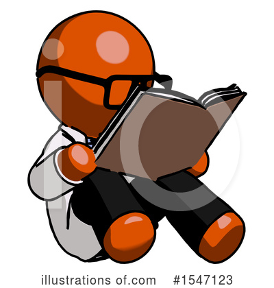 Royalty-Free (RF) Orange Design Mascot Clipart Illustration by Leo Blanchette - Stock Sample #1547123