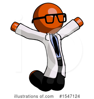 Royalty-Free (RF) Orange Design Mascot Clipart Illustration by Leo Blanchette - Stock Sample #1547124
