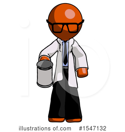 Royalty-Free (RF) Orange Design Mascot Clipart Illustration by Leo Blanchette - Stock Sample #1547132