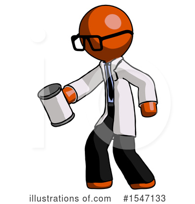 Royalty-Free (RF) Orange Design Mascot Clipart Illustration by Leo Blanchette - Stock Sample #1547133