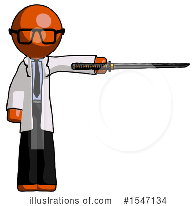 Royalty-Free (RF) Orange Design Mascot Clipart Illustration by Leo Blanchette - Stock Sample #1547134