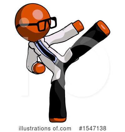 Royalty-Free (RF) Orange Design Mascot Clipart Illustration by Leo Blanchette - Stock Sample #1547138