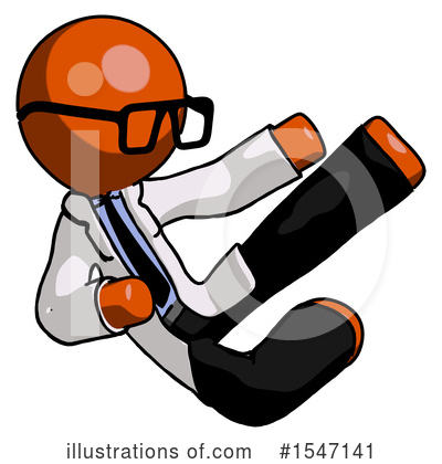 Royalty-Free (RF) Orange Design Mascot Clipart Illustration by Leo Blanchette - Stock Sample #1547141