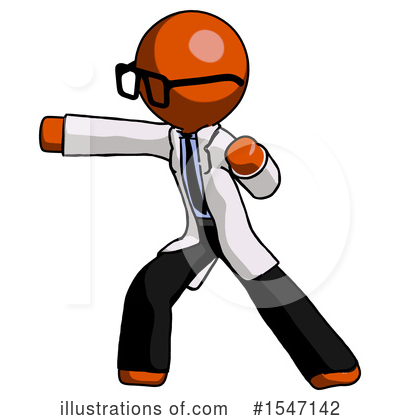 Royalty-Free (RF) Orange Design Mascot Clipart Illustration by Leo Blanchette - Stock Sample #1547142