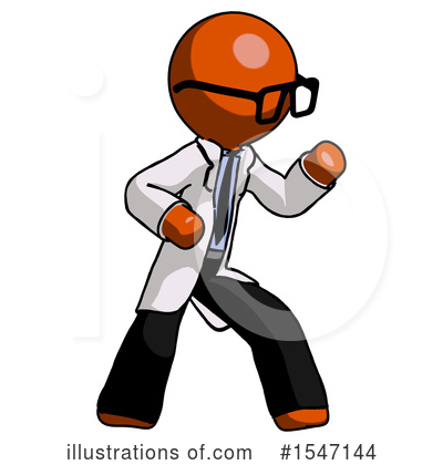 Royalty-Free (RF) Orange Design Mascot Clipart Illustration by Leo Blanchette - Stock Sample #1547144