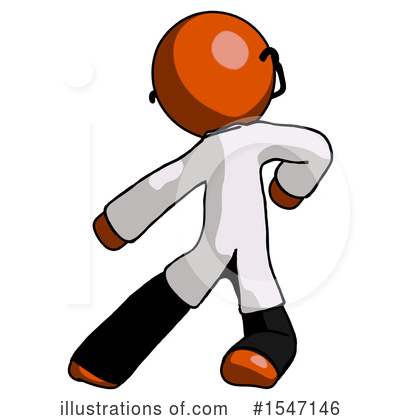 Royalty-Free (RF) Orange Design Mascot Clipart Illustration by Leo Blanchette - Stock Sample #1547146
