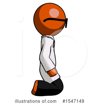 Royalty-Free (RF) Orange Design Mascot Clipart Illustration by Leo Blanchette - Stock Sample #1547149