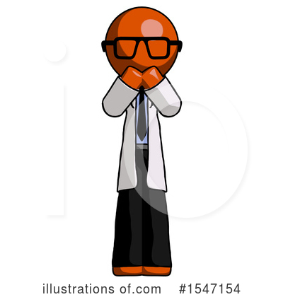 Royalty-Free (RF) Orange Design Mascot Clipart Illustration by Leo Blanchette - Stock Sample #1547154