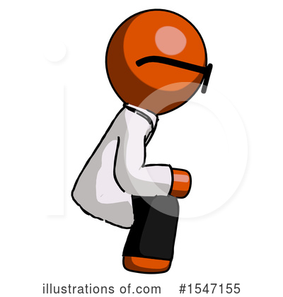 Royalty-Free (RF) Orange Design Mascot Clipart Illustration by Leo Blanchette - Stock Sample #1547155