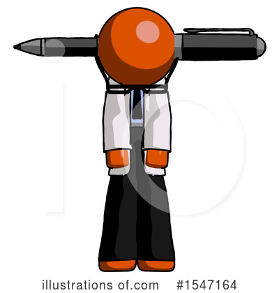 Royalty-Free (RF) Orange Design Mascot Clipart Illustration by Leo Blanchette - Stock Sample #1547164