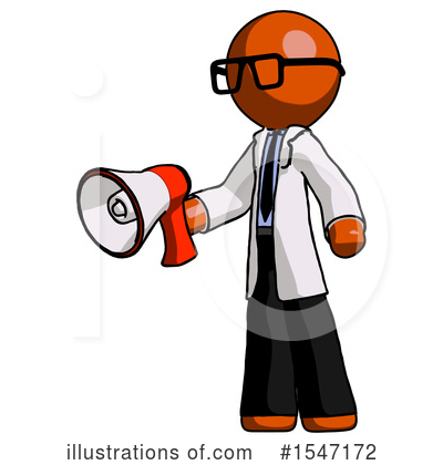 Royalty-Free (RF) Orange Design Mascot Clipart Illustration by Leo Blanchette - Stock Sample #1547172