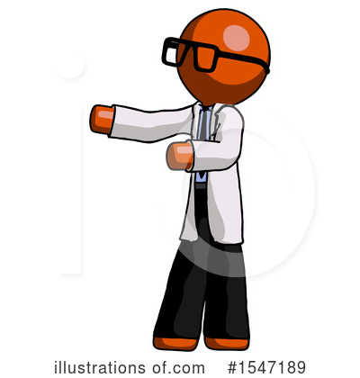 Royalty-Free (RF) Orange Design Mascot Clipart Illustration by Leo Blanchette - Stock Sample #1547189