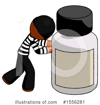Royalty-Free (RF) Orange Design Mascot Clipart Illustration by Leo Blanchette - Stock Sample #1556281