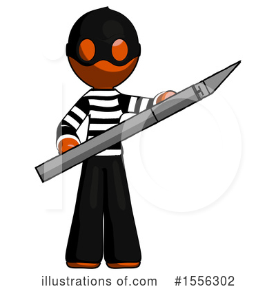 Royalty-Free (RF) Orange Design Mascot Clipart Illustration by Leo Blanchette - Stock Sample #1556302