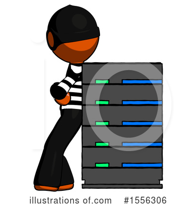 Royalty-Free (RF) Orange Design Mascot Clipart Illustration by Leo Blanchette - Stock Sample #1556306