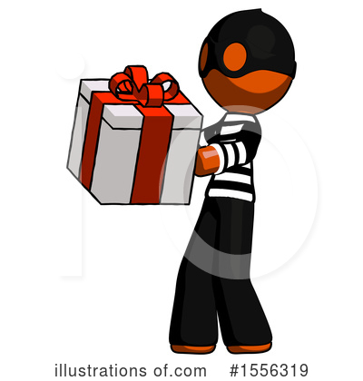 Royalty-Free (RF) Orange Design Mascot Clipart Illustration by Leo Blanchette - Stock Sample #1556319