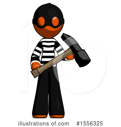 Royalty-Free (RF) Orange Design Mascot Clipart Illustration by Leo Blanchette - Stock Sample #1556325