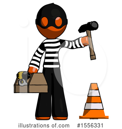 Royalty-Free (RF) Orange Design Mascot Clipart Illustration by Leo Blanchette - Stock Sample #1556331