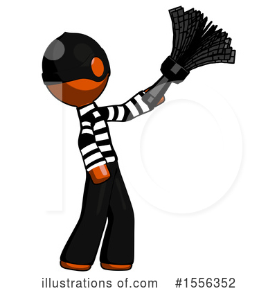 Royalty-Free (RF) Orange Design Mascot Clipart Illustration by Leo Blanchette - Stock Sample #1556352