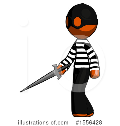 Royalty-Free (RF) Orange Design Mascot Clipart Illustration by Leo Blanchette - Stock Sample #1556428