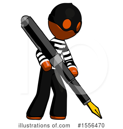 Royalty-Free (RF) Orange Design Mascot Clipart Illustration by Leo Blanchette - Stock Sample #1556470