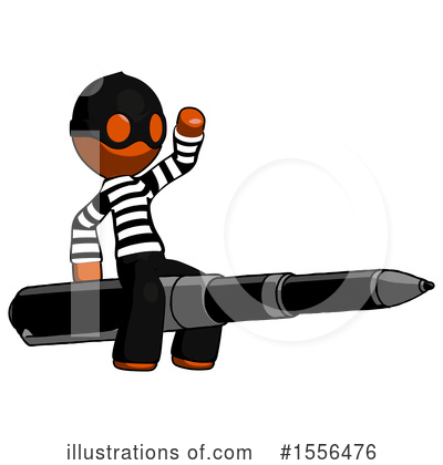 Royalty-Free (RF) Orange Design Mascot Clipart Illustration by Leo Blanchette - Stock Sample #1556476