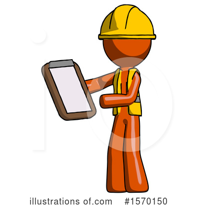 Royalty-Free (RF) Orange Design Mascot Clipart Illustration by Leo Blanchette - Stock Sample #1570150