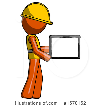 Royalty-Free (RF) Orange Design Mascot Clipart Illustration by Leo Blanchette - Stock Sample #1570152