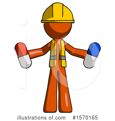 Royalty-Free (RF) Orange Design Mascot Clipart Illustration by Leo Blanchette - Stock Sample #1570165