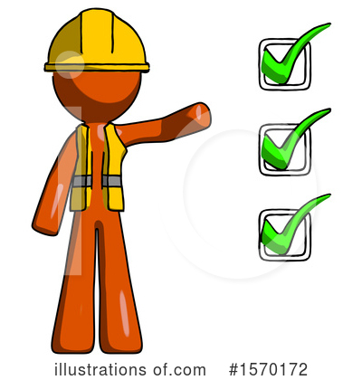 Royalty-Free (RF) Orange Design Mascot Clipart Illustration by Leo Blanchette - Stock Sample #1570172