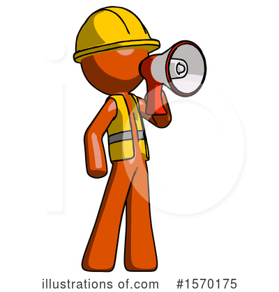 Royalty-Free (RF) Orange Design Mascot Clipart Illustration by Leo Blanchette - Stock Sample #1570175