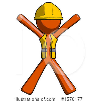 Royalty-Free (RF) Orange Design Mascot Clipart Illustration by Leo Blanchette - Stock Sample #1570177