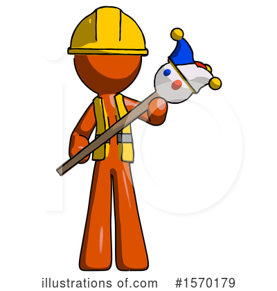 Royalty-Free (RF) Orange Design Mascot Clipart Illustration by Leo Blanchette - Stock Sample #1570179