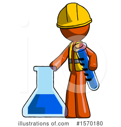 Royalty-Free (RF) Orange Design Mascot Clipart Illustration by Leo Blanchette - Stock Sample #1570180