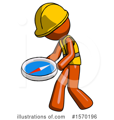 Royalty-Free (RF) Orange Design Mascot Clipart Illustration by Leo Blanchette - Stock Sample #1570196