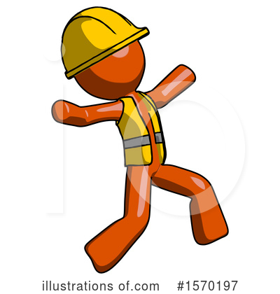 Royalty-Free (RF) Orange Design Mascot Clipart Illustration by Leo Blanchette - Stock Sample #1570197