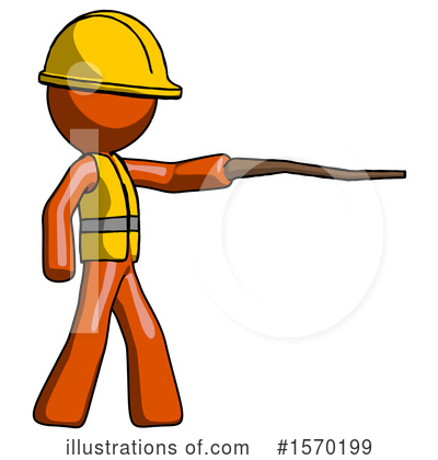 Royalty-Free (RF) Orange Design Mascot Clipart Illustration by Leo Blanchette - Stock Sample #1570199
