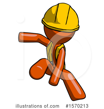 Royalty-Free (RF) Orange Design Mascot Clipart Illustration by Leo Blanchette - Stock Sample #1570213