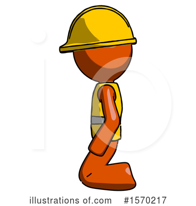Royalty-Free (RF) Orange Design Mascot Clipart Illustration by Leo Blanchette - Stock Sample #1570217
